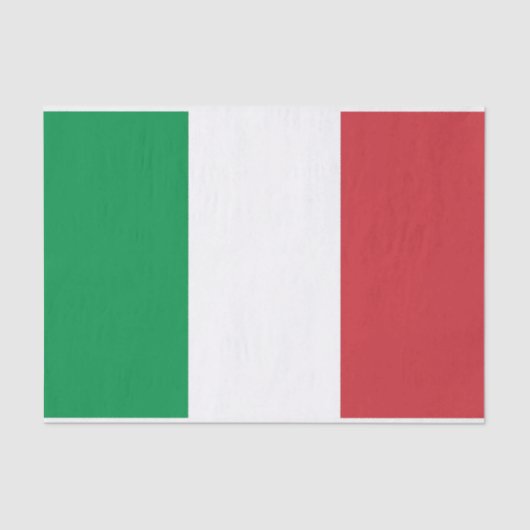 Patriottisch tissuepapier met vlag van Italië (Voorkant)
