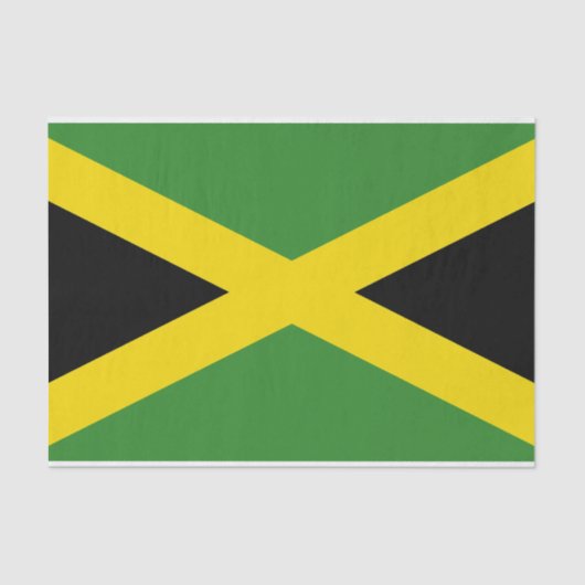 Patriottisch tissuepapier met vlag van Jamaica (Voorkant)