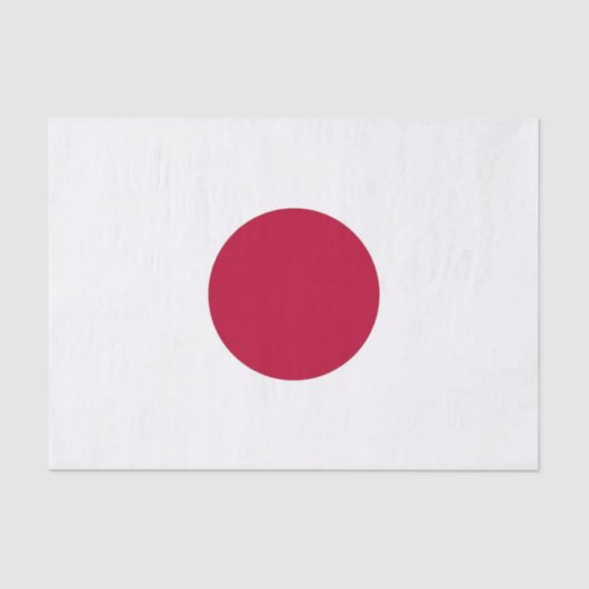 Patriottisch tissuepapier met vlag van Japan (Voorkant)