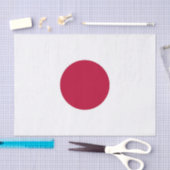 Patriottisch tissuepapier met vlag van Japan (Craft)