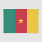 Patriottisch tissuepapier met vlag van Kameroen (Voorkant)