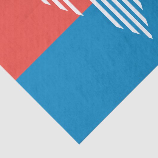 Patriottisch tissuepapier met vlag van Kansas City (Detail)