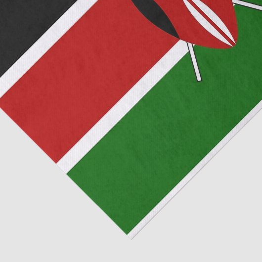Patriottisch tissuepapier met vlag van Kenia (Detail)