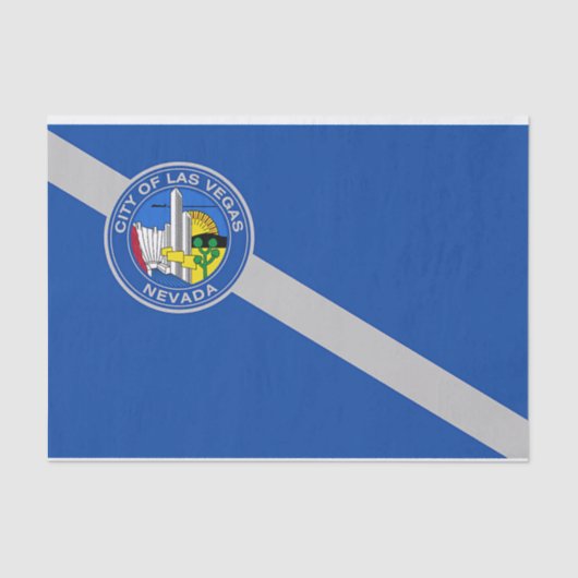 Patriottisch tissuepapier met vlag van Las Vegas,  (Voorkant)