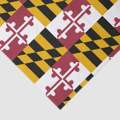 Patriottisch tissuepapier met vlag van Maryland (Detail)