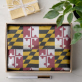 Patriottisch tissuepapier met vlag van Maryland (Geschenk)