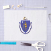 Patriottisch tissuepapier met vlag van Massachuset (Craft)