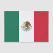 Patriottisch tissuepapier met vlag van Mexico (Voorkant)