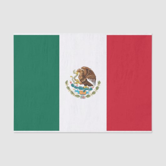 Patriottisch tissuepapier met vlag van Mexico (Voorkant)