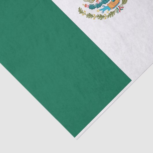 Patriottisch tissuepapier met vlag van Mexico (Detail)
