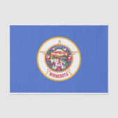 Patriottisch tissuepapier met vlag van Minnesota,  (Voorkant)