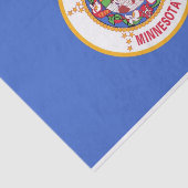 Patriottisch tissuepapier met vlag van Minnesota,  (Detail)