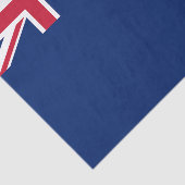 Patriottisch tissuepapier met vlag van Nieuw-Zeela (Detail)