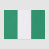 Patriottisch tissuepapier met vlag van Nigeria (Voorkant)