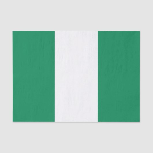 Patriottisch tissuepapier met vlag van Nigeria (Voorkant)