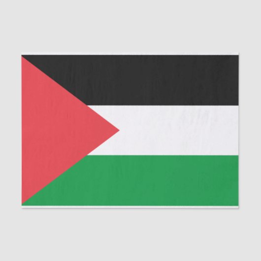 Patriottisch tissuepapier met vlag van Palestina (Voorkant)