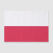 Patriottisch tissuepapier met vlag van Polen (Voorkant)