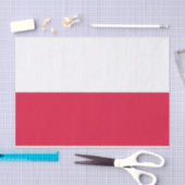 Patriottisch tissuepapier met vlag van Polen (Craft)