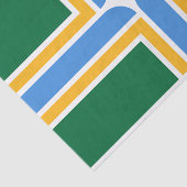 Patriottisch tissuepapier met vlag van Portland, V (Detail)