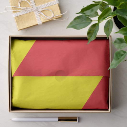 Patriottisch tissuepapier met vlag van Sicilië, It (Geschenk)