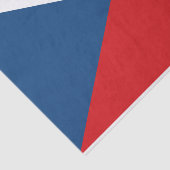Patriottisch tissuepapier met vlag van Tsjechië (Detail)