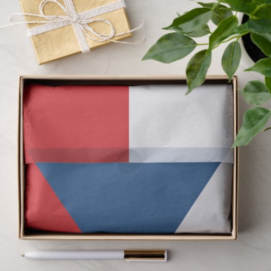 Patriottisch tissuepapier met vlag van Tsjechië (Geschenk)