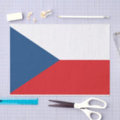 Patriottisch tissuepapier met vlag van Tsjechië (Craft)
