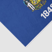 Patriottisch tissuepapier met vlag van Wisconsin,  (Detail)