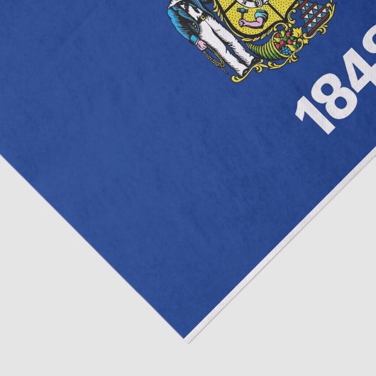 Patriottisch tissuepapier met vlag van Wisconsin,  (Detail)