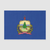 Patriottisch tissuepapier met vlag Vermont, Vereni (Voorkant)