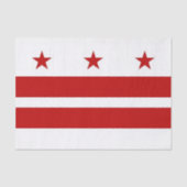 Patriottisch tissuepapier met vlag Washington DC (Voorkant)