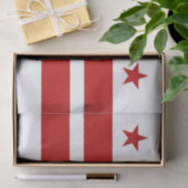 Patriottisch tissuepapier met vlag Washington DC (Geschenk)