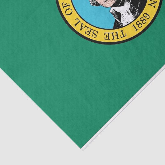 Patriottisch tissuepapier met vlag Washington Staa (Detail)