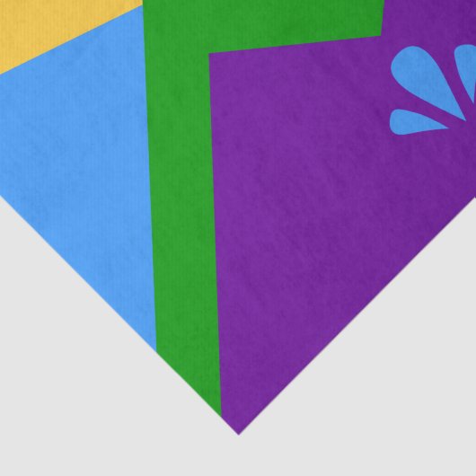 Patriottisch tissuepapier, vlag van Manitou Spring Tissuepapier (Detail)