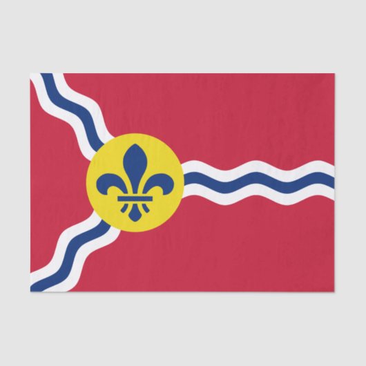 Patriottisch tissuepapier, vlag van St. Louis, VS Tissuepapier (Voorkant)