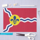 Patriottisch tissuepapier, vlag van St. Louis, VS Tissuepapier (Craft)