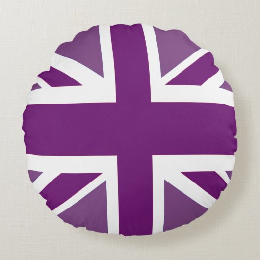 Patriottisch toneelkussen van de Britse vlag Rond Kussen (Voorkant)