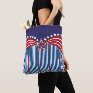 Patriottisch tote bag