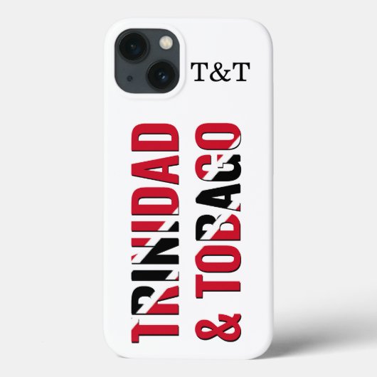Patriottisch TRINIDAD Monogram Case-Mate iPhone Case (Achterkant)