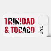 Patriottisch TRINIDAD Monogram Case-Mate iPhone Case (Achterkant (horizontaal))