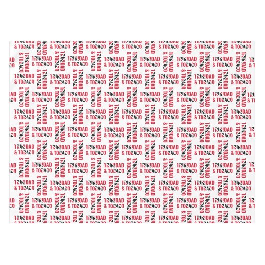 Patriottisch TRINIDAD TOBAGO Tablecloth Tafelkleed (Voorkant (Horizontaal))