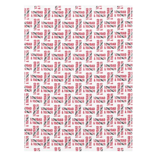Patriottisch TRINIDAD TOBAGO Tablecloth Tafelkleed (Voorkant)