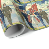 Patriottisch, trots militair personeel Heros Cadeaupapier (Rol Hoek)