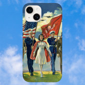 Patriottisch, trots militair personeel Heros Case-Mate iPhone Case