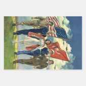  Patriottisch, trots militair personeel Heros Inpakpapier Vel (Voorkant)