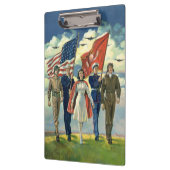  Patriottisch, trots militair personeel Heros Klembord (Links)