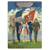  Patriottisch, trots militair personeel Heros Klembord (Voorkant)