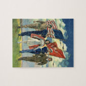  Patriottisch, trots militair personeel Heros Legpuzzel (Horizontaal)