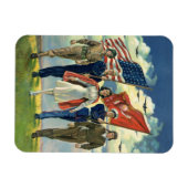  Patriottisch, trots militair personeel Heros Magneet (Horizontaal)