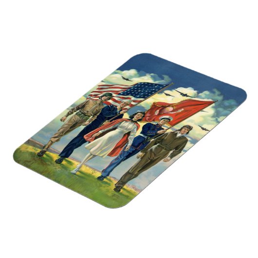  Patriottisch, trots militair personeel Heros Magneet (Linkerzijde)